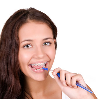 brushing and flossing